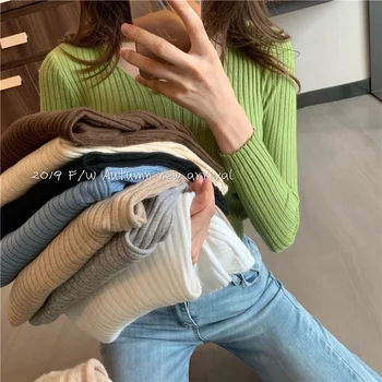 V Collar Long Sleeve Backing Knitting Shirt Autumn Joker Slim Fit Pullover Sweater
V Collar Long Sleeve Backing Knitting Shirt Autumn Joker Slim Fit Pullover Sweater