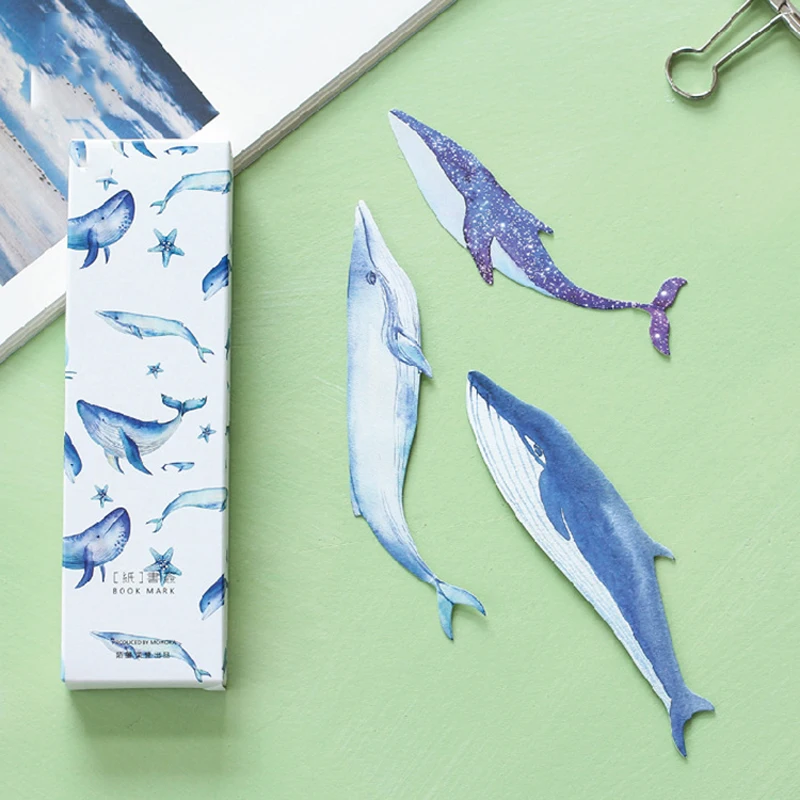 30pcs/box Cute Cartoon Whale Shape Bookmarks Creative Bookmark for Book Kawaii Stationery School Office Supplies Kids Gifts
30pcs/box Cute Cartoon Whale Shape Bookmarks Creative Bookmark for Book Kawaii Stationery School Office Supplies Kids Gifts