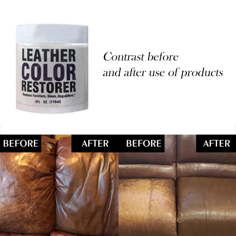 Leather Repair Cream Restorer Repair Agent Magic Leather Refresh Cleaner for Furniture/Auto Car Seat/Sofa/Coats/Shoes/Bags 110g
Leather Repair Cream Restorer Repair Agent Magic Leather Refresh Cleaner for Furniture/Auto Car Seat/Sofa/Coats/Shoes/Bags 110g