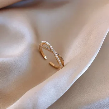 2020 South Korean New Cross Bow Pearl Ring Female Fashion Temperament Personality Adjustable Opening Forefinger Ring
2020 South Korean New Cross Bow Pearl Ring Female Fashion Temperament Personality Adjustable Opening Forefinger Ring