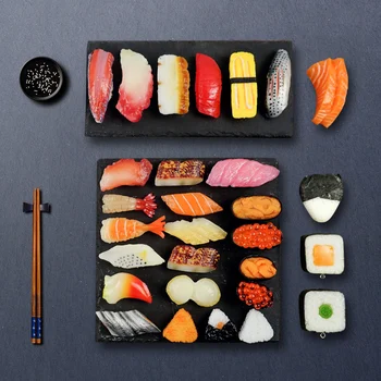 Festive Artificial Decorations Foods Pvc Simulation Japanese Sushi Fake Salmon Slices Model Fake Cooking Catering Display Props
Festive Artificial Decorations Foods Pvc Simulation Japanese Sushi Fake Salmon Slices Model Fake Cooking Catering Display Props