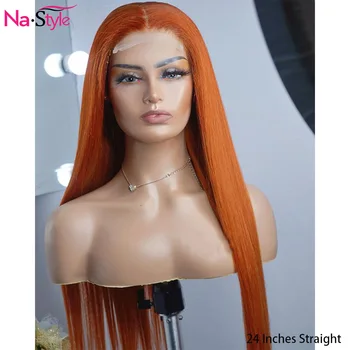 Light Orange Colored Wigs 360 Lace Frontal Human Hair Wigs Pre Plucked Silky Straight Wigs Glueless Brazilian Hair 130 Remy
Light Orange Colored Wigs 360 Lace Frontal Human Hair Wigs Pre Plucked Silky Straight Wigs Glueless Brazilian Hair 130 Remy