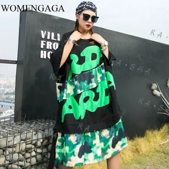 Loose Plus Size Letter Print Elegant Patchwork Hit Color Women Clothes Irregular Casual Short Sleeve Match All Dress ZLL4957
Loose Plus Size Letter Print Elegant Patchwork Hit Color Women Clothes Irregular Casual Short Sleeve Match All Dress ZLL4957