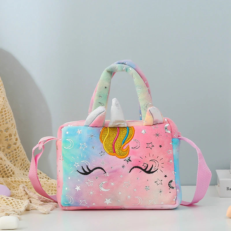 Soft Plush Unicorn Trendy Totes Bag For Kids Soft Plush Unicorn Trendy Totes Bag For Kids