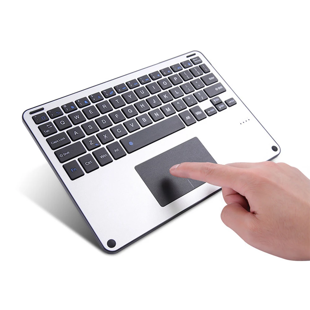 Universal Wireless Bluetooth Tablet Keyboard For Windows Mac Android Ios Aluminum alloy Keyboard with Trackpad Touchpad For iPad
Universal Wireless Bluetooth Tablet Keyboard For Windows Mac Android Ios Aluminum alloy Keyboard with Trackpad Touchpad For iPad