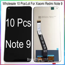 Ensemble écran tactile LCD, pour Xiaomi Redmi Note 9, 10 pièces/lot, vente en gros=