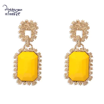 Dvacaman Yellow Rectangle Resin Statement Earrings Women Fashion Geometric Drop Dangle Earrings Wholesale Jewelry Female Bijoux
Dvacaman Yellow Rectangle Resin Statement Earrings Women Fashion Geometric Drop Dangle Earrings Wholesale Jewelry Female Bijoux