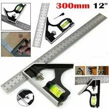 Square Ruler Set Kit 300mm (12") Adjustable Engineers Combination Try None Right Angle Ruler with Spirit Level and Scriber
Square Ruler Set Kit 300mm (12") Adjustable Engineers Combination Try None Right Angle Ruler with Spirit Level and Scriber