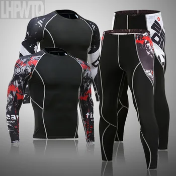 2020 men's thermal underwear set MMA tactics leggings Solid color costume compress fitness long johns Men Winter Brands Men
2020 men's thermal underwear set MMA tactics leggings Solid color costume compress fitness long johns Men Winter Brands Men