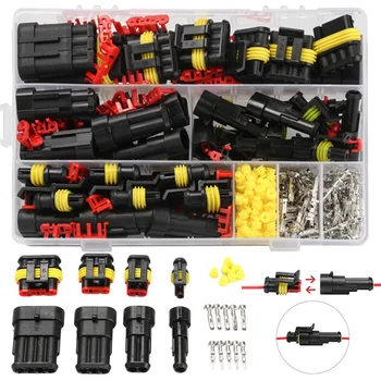 352Pcs HID Waterproof Connectors 1/2/3/4 Pin 26 Sets Car Electrical Wire Connector Truck Harness 300V 12A
352Pcs HID Waterproof Connectors 1/2/3/4 Pin 26 Sets Car Electrical Wire Connector Truck Harness 300V 12A