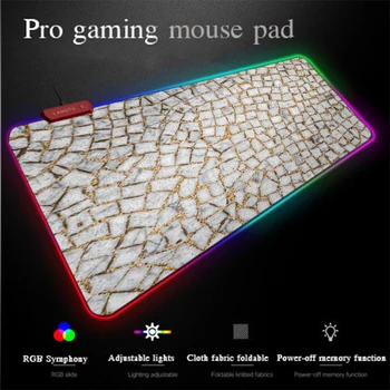 Yuzuoan XXL Large Programming Mouse Pad Marble Texture RGB Gaming Mouse Pad LED Lighting Carpet Pad Non-slip Durable Universal
Yuzuoan XXL Large Programming Mouse Pad Marble Texture RGB Gaming Mouse Pad LED Lighting Carpet Pad Non-slip Durable Universal
