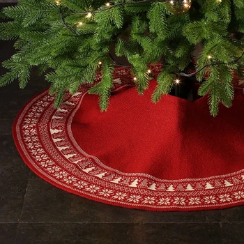Retro Snowflake Christmas Tree Skirt Knitting Yarn Gifts Red Gray Christmas Decorations Home Party Festive Supplies Ladies Shawl 
Retro Snowflake Christmas Tree Skirt Knitting Yarn Gifts Red Gray Christmas Decorations Home Party Festive Supplies Ladies Shawl