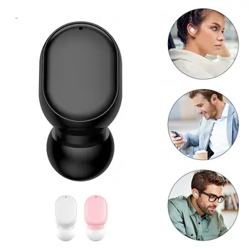 Mini Wireless Earphone in Ear Bluetooth 5.0 Earphone with Mic Headset 3D Stereo Earbuds For Samsung Huawei Xiaomi Android IOS
Mini Wireless Earphone in Ear Bluetooth 5.0 Earphone with Mic Headset 3D Stereo Earbuds For Samsung Huawei Xiaomi Android IOS