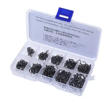 500pcs 10 Sizes Assorted Sharpened Fishing Hooks Lures Baits With Tackle Box Hot 
500pcs 10 Sizes Assorted Sharpened Fishing Hooks Lures Baits With Tackle Box Hot