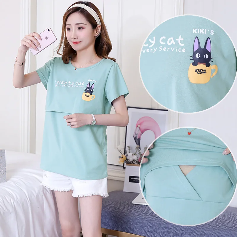 Lactation Garment 2019 Summer Wear Nursing Short Sleeve Nursing Clothes Postpartum Time of Childbirth Clothes Summer Style Breas
Lactation Garment 2019 Summer Wear Nursing Short Sleeve Nursing Clothes Postpartum Time of Childbirth Clothes Summer Style Breas