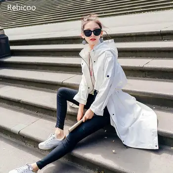 Chic wind White Long Trench Coat High Quality Women Korean Coat Fall Winter Brand Loose Windbreaker Casual Wild Trench Coat
Chic wind White Long Trench Coat High Quality Women Korean Coat Fall Winter Brand Loose Windbreaker Casual Wild Trench Coat
