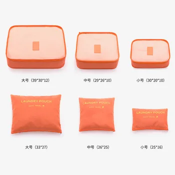 Woemn 6PCS/Set Casual High Quality Women Travel Luggage Bag Zipper Waterproof Nylon Organizer Packing Bag Cube Ladies Travel Bag 
Woemn 6PCS/Set Casual High Quality Women Travel Luggage Bag Zipper Waterproof Nylon Organizer Packing Bag Cube Ladies Travel Bag