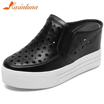 Karinluna Fashion Hot Sale Genuine Cow Leather Slip-On Comfortable Vulcanize Woman Shoes Platform Black Shoes Women Vulcanize
Karinluna Fashion Hot Sale Genuine Cow Leather Slip-On Comfortable Vulcanize Woman Shoes Platform Black Shoes Women Vulcanize
