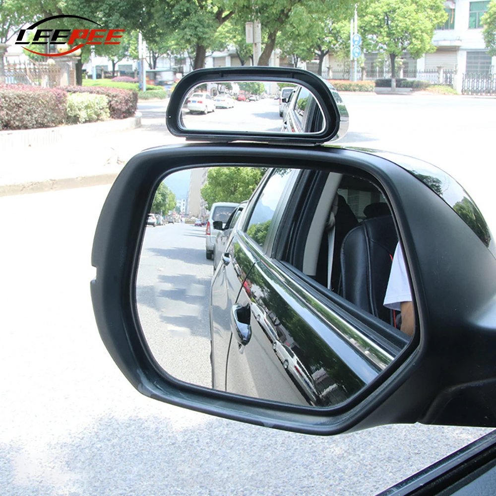 

Car Rear View Convex Mirror Auxiliary Rearview Blind Spot Mirrors Assitant Universal Adjustable Auto Accessories 2PCS
