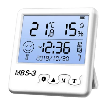 LCD Electronic Digital Temperature Humidity Meter MBS series indoor Hygrometer Oven thermometer weather station with clock
LCD Electronic Digital Temperature Humidity Meter MBS series indoor Hygrometer Oven thermometer weather station with clock