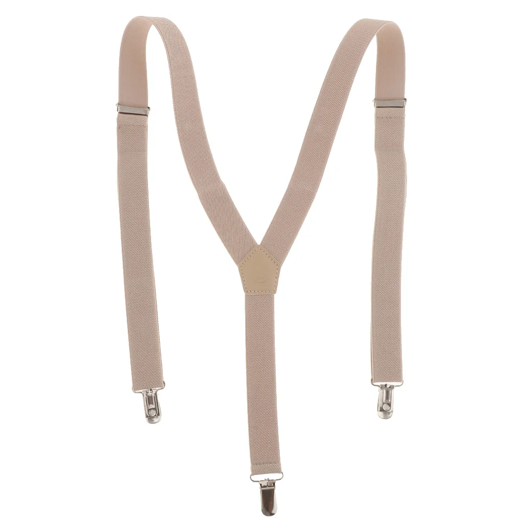 Mens Skinny Suspenders Y Back Wide Elastic Adjustable Trouser Clips Braces for Work Special Event or with Casual Attire Mens Skinny Suspenders Y Back Wide Elastic Adjustable Trouser Clips Braces for Work Special Event or with Casual Attire