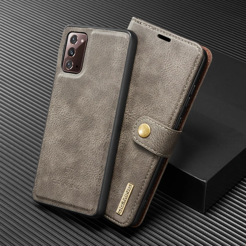Фото Чехол 2 в 1 для Note 20 Магнитный съемный чехол-бумажник Samsung Galaxy Ultra кожаный