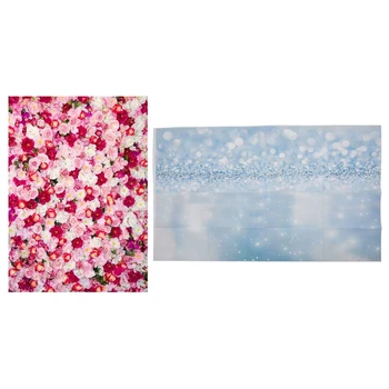 2Pcs 3X5Ft Vinyl Photography Backdrop Photo Studio - Rose Flowers & Light Blue Sparkling Aperture
2Pcs 3X5Ft Vinyl Photography Backdrop Photo Studio - Rose Flowers & Light Blue Sparkling Aperture