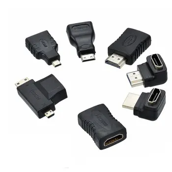 7pcs 2 in 1 HDMI Adapter kit High Quality HDMI Mini Micro Adapter Extender Converter Connector Kits for HDTV
7pcs 2 in 1 HDMI Adapter kit High Quality HDMI Mini Micro Adapter Extender Converter Connector Kits for HDTV