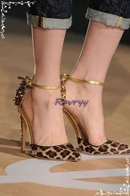 Pointy Toe Thin Heel Rivet High Heel Sandals Women's Sexy Ankle Strap Shallow Sandals Summer Brown Leopard Party Gladiator Shoes
Pointy Toe Thin Heel Rivet High Heel Sandals Women's Sexy Ankle Strap Shallow Sandals Summer Brown Leopard Party Gladiator Shoes