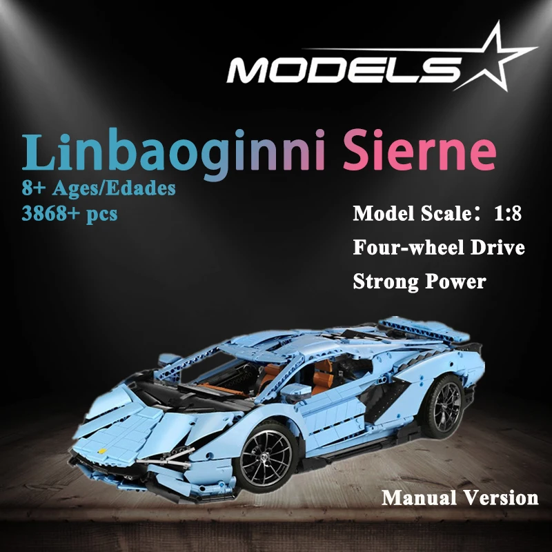 3868PCS DIY Lamborghinis RC Car for Adult Model Bricks Remote Control Race Carro Technic Micro Building Blocks Toys for Children
3868PCS DIY Lamborghinis RC Car for Adult Model Bricks Remote Control Race Carro Technic Micro Building Blocks Toys for Children
