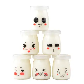 6pcs 100ml Pudding Bottles Cute Face Heat-resistant Glass Jelly Yogurt Jar Containers (Random Pattern)
6pcs 100ml Pudding Bottles Cute Face Heat-resistant Glass Jelly Yogurt Jar Containers (Random Pattern)