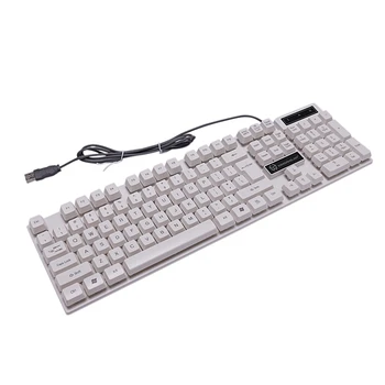 KINGANGJIA X100 Gaming Keyboard 104 Keys Rainbow LED Backlit Gaming Keyboard Mechanical Feel Illuminated Keyboard for PC
KINGANGJIA X100 Gaming Keyboard 104 Keys Rainbow LED Backlit Gaming Keyboard Mechanical Feel Illuminated Keyboard for PC