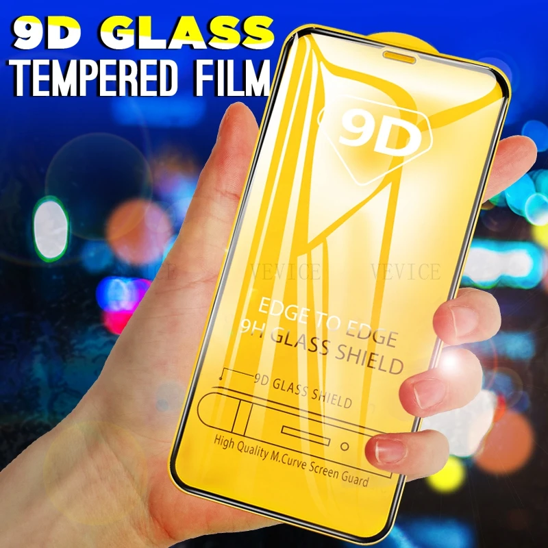 

For iPhone X XR 11 6 7 8 6S Plus XS new 11 Pro Max 9D Full Cover Ultra Slim Tempered Glass Toughened Screen Protector Guard Film