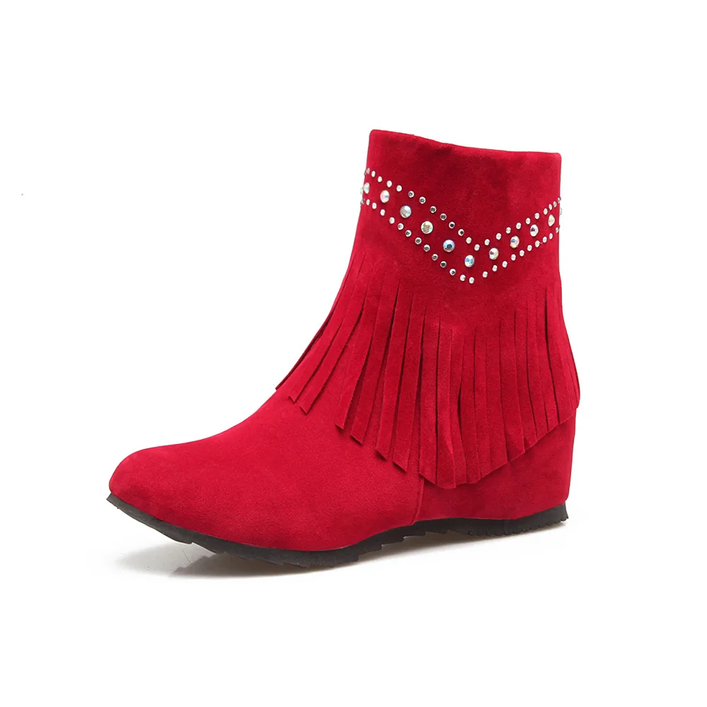 Autumn and Winter New Style Student Shoes Fashion fringe boots Custom-made large size
Autumn and Winter New Style Student Shoes Fashion fringe boots Custom-made large size