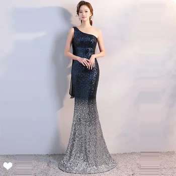 Evening Gown Sequin Mermaid Formal Dress 2019 Floor Length Elegant Robe De Soiree One Shoulder Sleeveless Evening Dresses C251
Evening Gown Sequin Mermaid Formal Dress 2019 Floor Length Elegant Robe De Soiree One Shoulder Sleeveless Evening Dresses C251