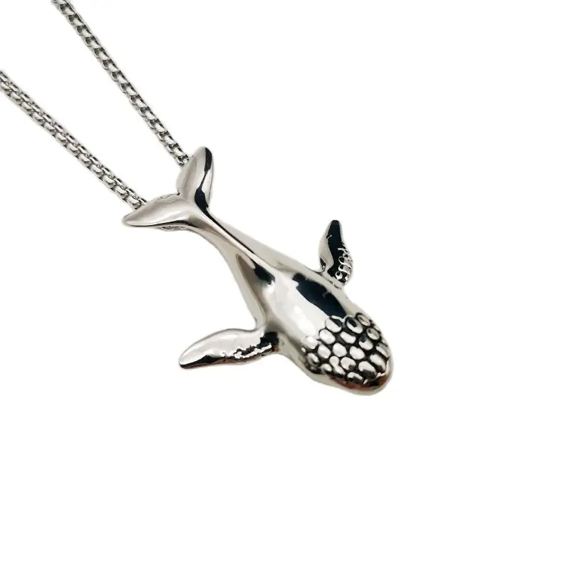 vintage men Whale pendant necklace hip hop 316 stainless steel Ocean fish statement jewelry chain gift wholesale necklace women
vintage men Whale pendant necklace hip hop 316 stainless steel Ocean fish statement jewelry chain gift wholesale necklace women
