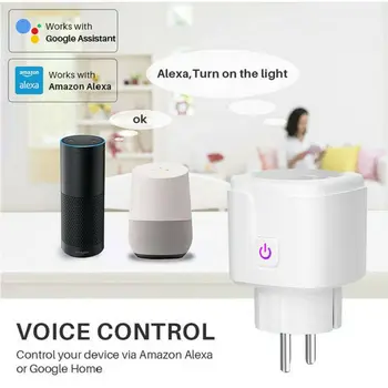 Smart Socket WiFi APP Wireless Control Switches Timer 16A Power Monitor Work with Tuya Outlet Alexa Google Home EU US UK Plug
Smart Socket WiFi APP Wireless Control Switches Timer 16A Power Monitor Work with Tuya Outlet Alexa Google Home EU US UK Plug