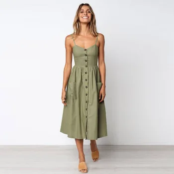 Women Pocket Polka Dot Striped Floral Print Midi Dress Womens Fashion Shoulder Beach Sundress vestidos 2019 New dress
Women Pocket Polka Dot Striped Floral Print Midi Dress Womens Fashion Shoulder Beach Sundress vestidos 2019 New dress