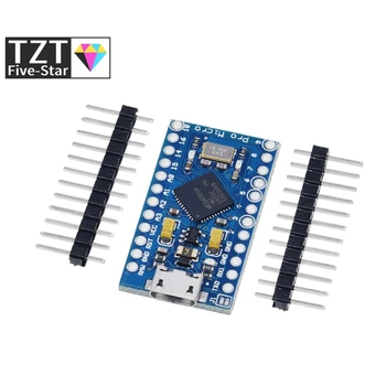 TZT Pro Micro ATmega32U4 5V 16MHz Replace ATmega328 For Arduino Pro Mini With 2 Row Pin Header For Leonardo Mini Usb Interface
TZT Pro Micro ATmega32U4 5V 16MHz Replace ATmega328 For Arduino Pro Mini With 2 Row Pin Header For Leonardo Mini Usb Interface