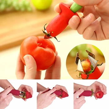 1Pcs Fruit Tools Fruit Stem Remover Portable Strawberry Cutter Fruit Tomato Stalks Accessories Strawberry Top Leaf Remover
1Pcs Fruit Tools Fruit Stem Remover Portable Strawberry Cutter Fruit Tomato Stalks Accessories Strawberry Top Leaf Remover