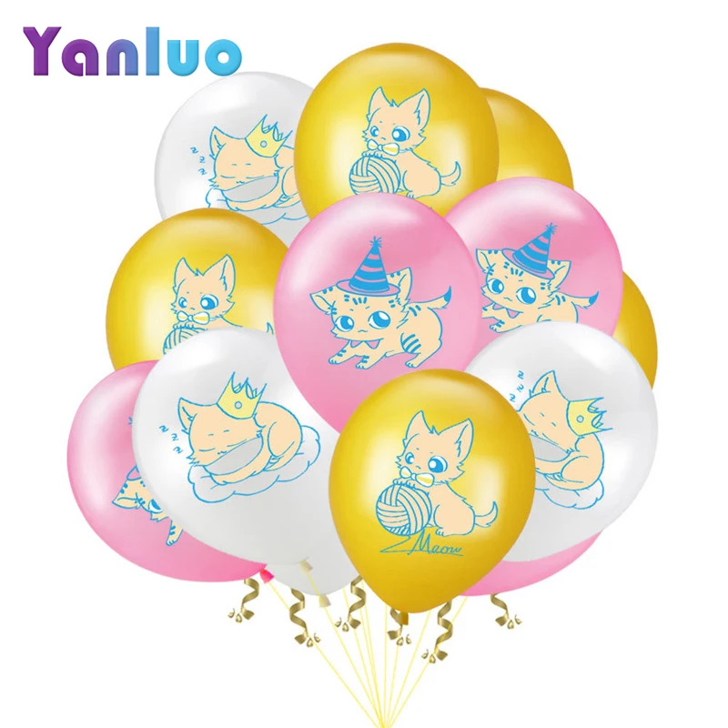 10 шт. вечерние латексные воздушные шары для кошек из мультфильма 12 дюймов | Дом и
