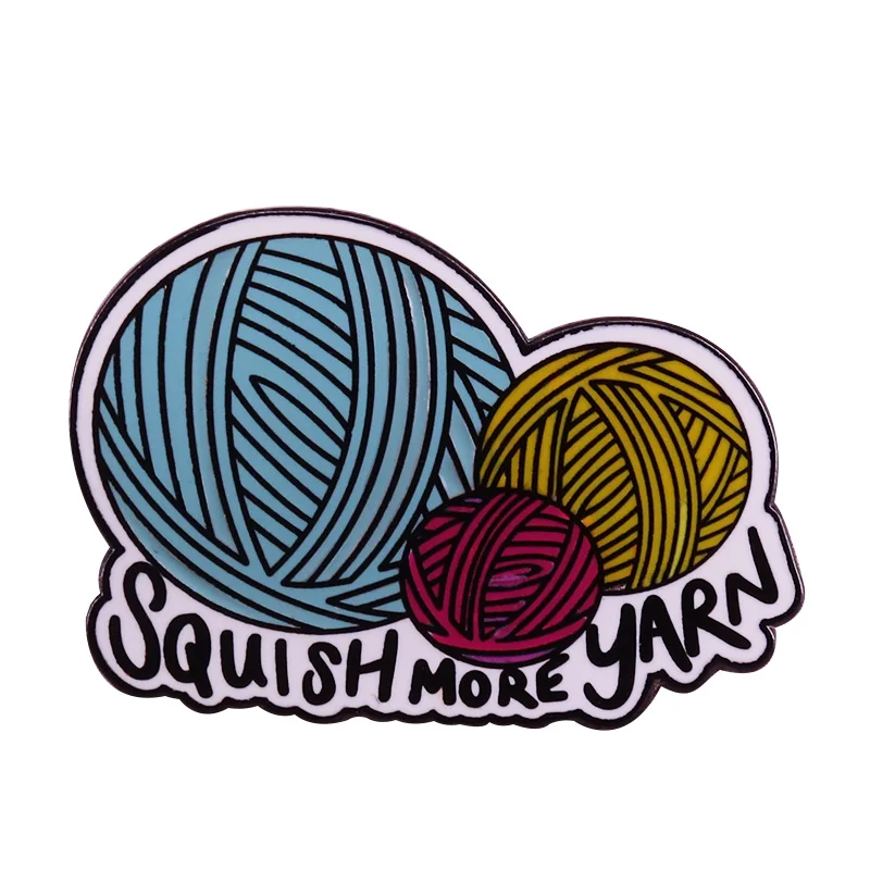 Squish more пряжа брошь вязанная крючком булавка прекрасный аксессуар для рукоделия
