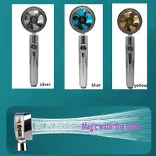 High Pressure Spray Nozzle Water Saving 360 Degrees Rotating Rainfall With Small Fan Hand-held Shower Head Bathroom Accessories
High Pressure Spray Nozzle Water Saving 360 Degrees Rotating Rainfall With Small Fan Hand-held Shower Head Bathroom Accessories