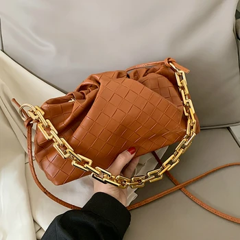 Woven Gold Chain Lizard Pattern Cloud Bag for Women 2020 Winter Armpit Bag Lady Shoulder Handbag Female Travel Hand Bag
Woven Gold Chain Lizard Pattern Cloud Bag for Women 2020 Winter Armpit Bag Lady Shoulder Handbag Female Travel Hand Bag