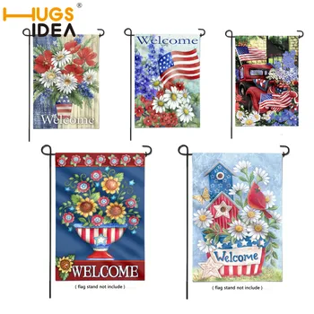 HUGSIDEA Patriotic Flowers Welcome Flag Garden Flag Double Sided Patriotic Stripe American Yard Flag Outdoor Decoration
HUGSIDEA Patriotic Flowers Welcome Flag Garden Flag Double Sided Patriotic Stripe American Yard Flag Outdoor Decoration