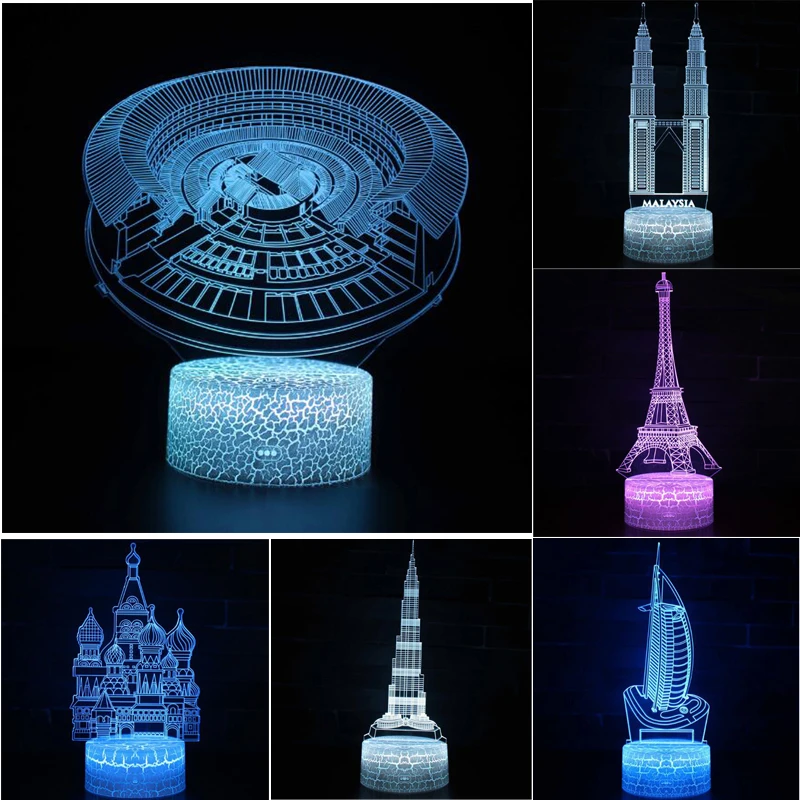 Architectural Series Pyramid 3D Night light Colorful touch LED lamp Small table lamp Bedside lamp Originality Decorative lamp
Architectural Series Pyramid 3D Night light Colorful touch LED lamp Small table lamp Bedside lamp Originality Decorative lamp