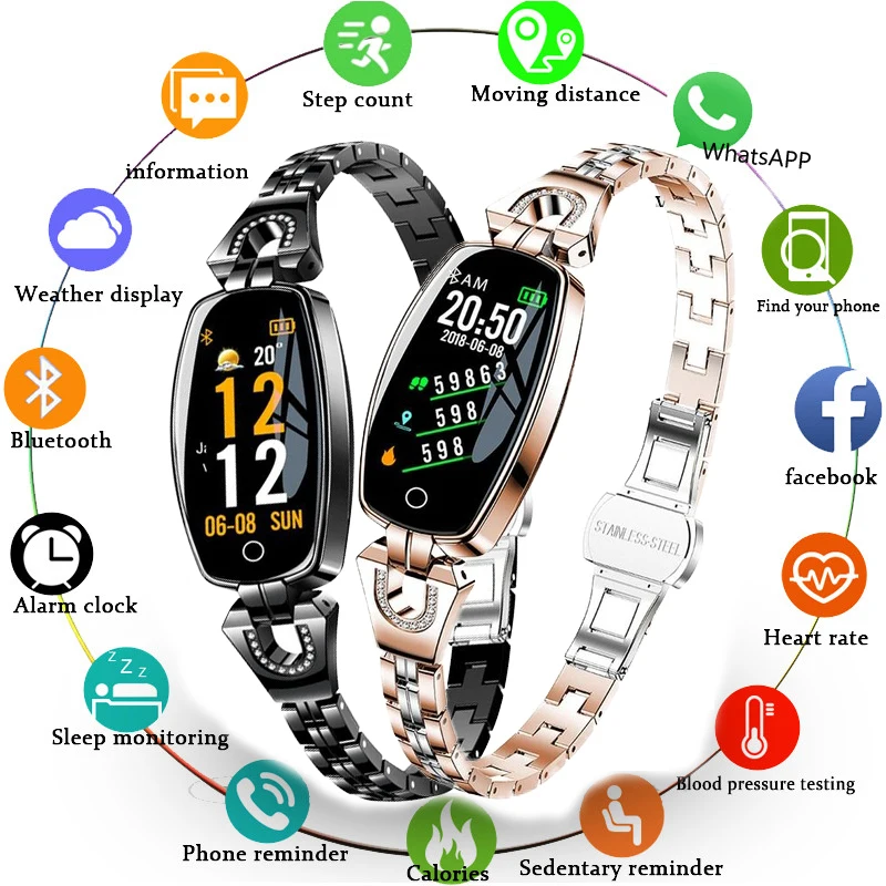 New Smart Watch Women Activity Fitness Tracker Blood Pressure Heart Rate Monitor IP67 Waterproof Smart Bracelet for Android IOS
New Smart Watch Women Activity Fitness Tracker Blood Pressure Heart Rate Monitor IP67 Waterproof Smart Bracelet for Android IOS