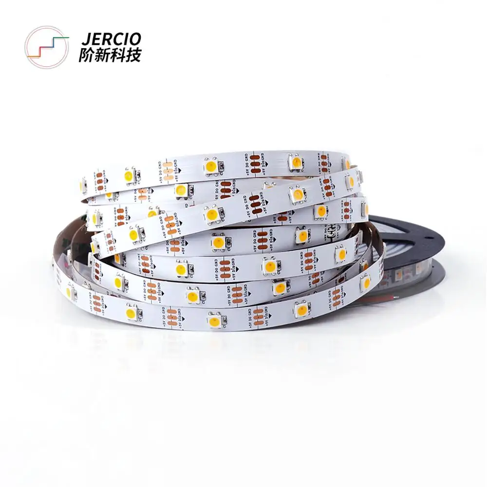JERCIO WS2812b-W Like SK6812 SMD 5050 30/60/144 leds/Pixel/m DC5V ;individual addressable IP30 LED Strip for home Music Mood
JERCIO WS2812b-W Like SK6812 SMD 5050 30/60/144 leds/Pixel/m DC5V ;individual addressable IP30 LED Strip for home Music Mood