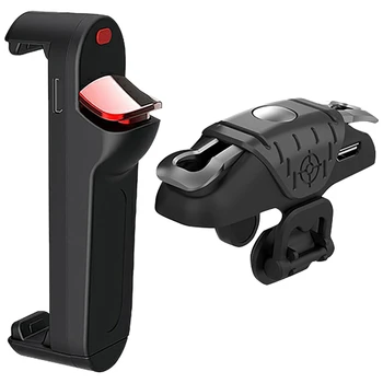 1 Pcs for PUBG Mobile Game Controller Bluetooth Connection Ios/Android & 1 Pcs Game Trigger Handle 30 Clicks Per Second