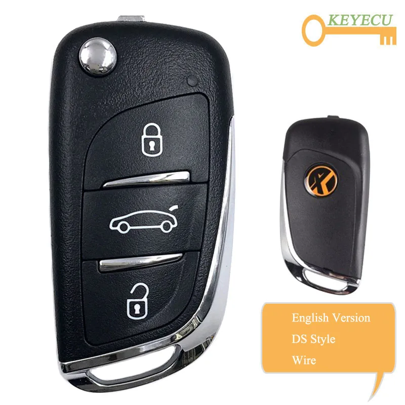 KEYECU XHORSE English Version XKDS00EN for DS Style Wire Universal Remote Control Car Key - 3 Buttons - for VVDI Key Tool, VVDI2
KEYECU XHORSE English Version XKDS00EN for DS Style Wire Universal Remote Control Car Key - 3 Buttons - for VVDI Key Tool, VVDI2